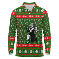 Awesome Firefighter Christmas Long Sleeve Polo Shirt Xmas Holiday Patterns - Wonder Print Shop