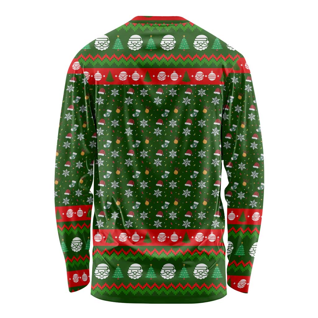Awesome Firefighter Christmas Long Sleeve Shirt Xmas Holiday Patterns - Wonder Print Shop