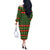 Awesome Firefighter Christmas Off The Shoulder Long Sleeve Dress Xmas Holiday Patterns - Wonder Print Shop