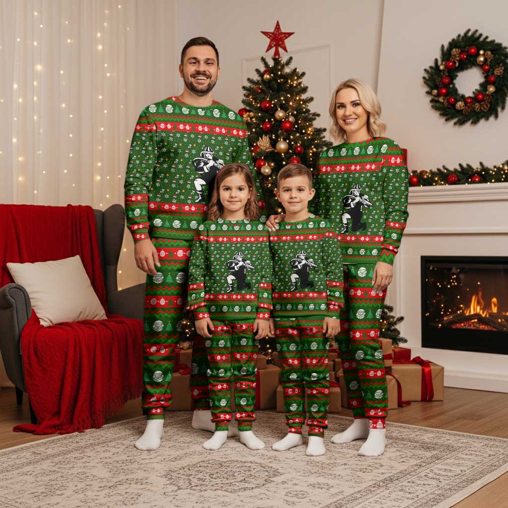 Awesome Firefighter Christmas Pajama Set Xmas Holiday Patterns - Wonder Print Shop