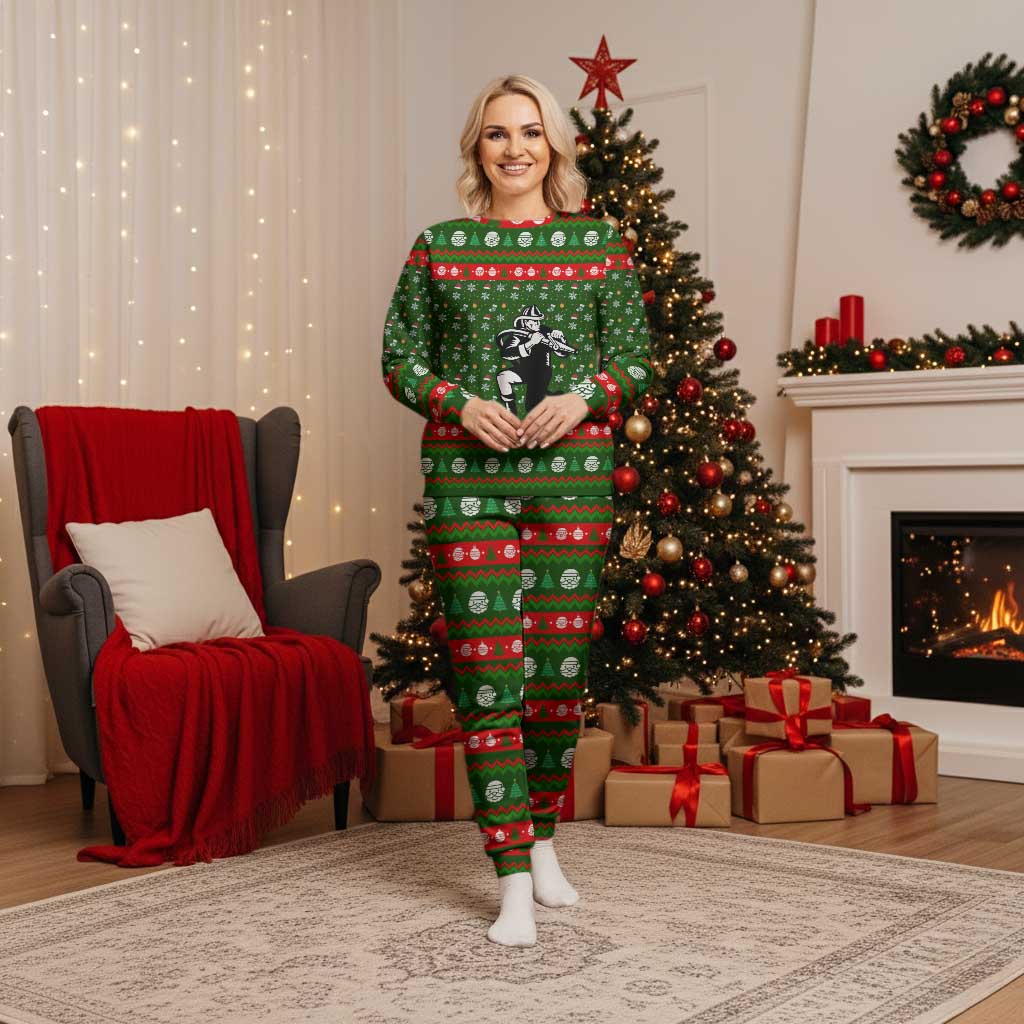 Awesome Firefighter Christmas Pajama Set Xmas Holiday Patterns - Wonder Print Shop