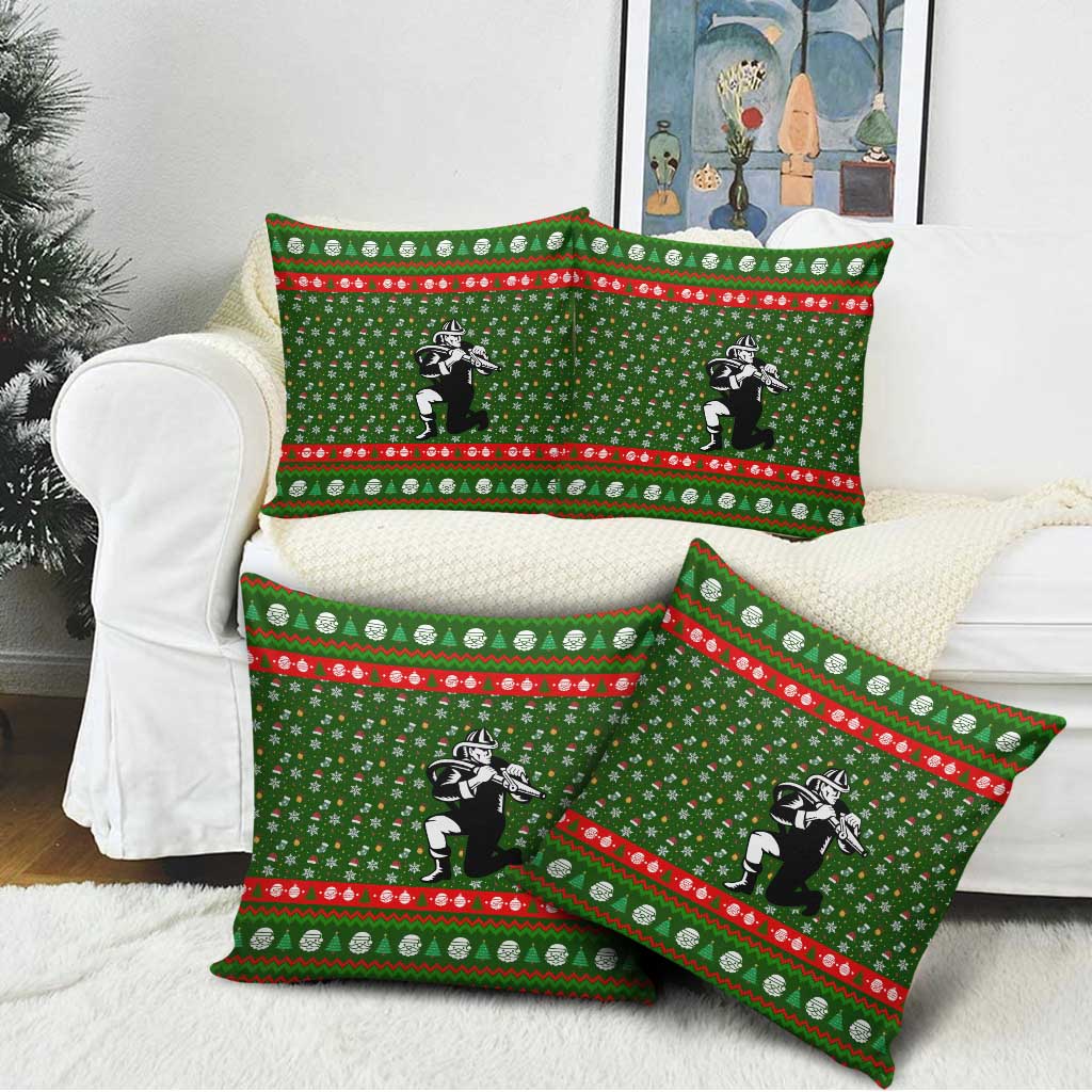 Awesome Firefighter Christmas Pillow Cover Xmas Holiday Patterns - Wonder Print Shop