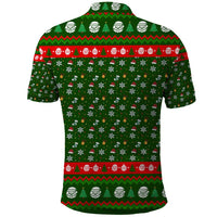 Awesome Firefighter Christmas Polo Shirt Xmas Holiday Patterns - Wonder Print Shop