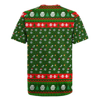 Awesome Firefighter Christmas Rugby Jersey Xmas Holiday Patterns - Wonder Print Shop