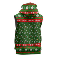 Awesome Firefighter Christmas Sleeveless Zip Hoodie Xmas Holiday Patterns - Wonder Print Shop