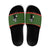 Awesome Firefighter Christmas Slide Sandals Xmas Holiday Patterns - Wonder Print Shop