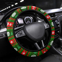 Awesome Firefighter Christmas Steering Wheel Cover Xmas Holiday Patterns - Wonder Print Shop