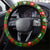 Awesome Firefighter Christmas Steering Wheel Cover Xmas Holiday Patterns - Wonder Print Shop