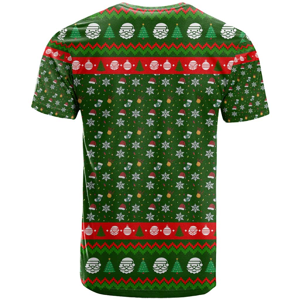 Awesome Firefighter Christmas T Shirt Xmas Holiday Patterns - Wonder Print Shop