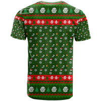 Awesome Firefighter Christmas T Shirt Xmas Holiday Patterns - Wonder Print Shop