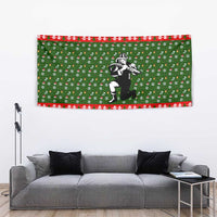 Awesome Firefighter Christmas Tapestry Xmas Holiday Patterns - Wonder Print Shop