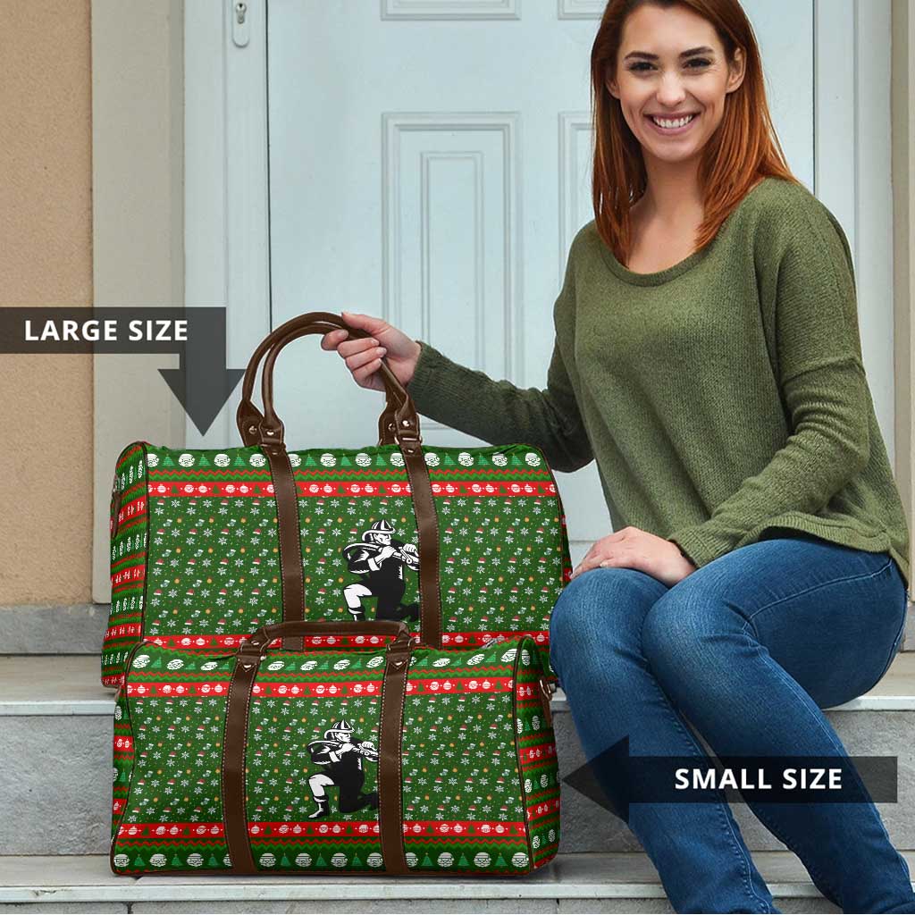Awesome Firefighter Christmas Travel Bag Xmas Holiday Patterns - Wonder Print Shop