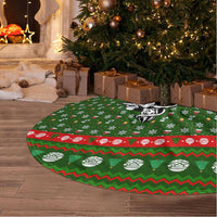 Awesome Firefighter Christmas Tree Skirt Xmas Holiday Patterns - Wonder Print Shop