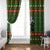 Awesome Firefighter Christmas Window Curtain Xmas Holiday Patterns - Wonder Print Shop