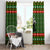 Awesome Firefighter Christmas Window Curtain Xmas Holiday Patterns - Wonder Print Shop