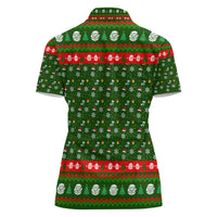 Awesome Firefighter Christmas Women Polo Shirt Xmas Holiday Patterns - Wonder Print Shop