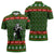 Awesome Firefighter Christmas Zipper Polo Shirt Xmas Holiday Patterns - Wonder Print Shop
