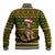 Awesome German Shepherd Dog Santa Claus Christmas Baseball Jacket Xmas Holiday Patterns - Wonder Print Shop