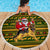 Awesome German Shepherd Dog Santa Claus Christmas Beach Blanket Xmas Holiday Patterns - Wonder Print Shop