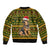 Awesome German Shepherd Dog Santa Claus Christmas Bomber Jacket Xmas Holiday Patterns - Wonder Print Shop