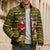 Awesome German Shepherd Dog Santa Claus Christmas Bomber Puffer Jacket Xmas Holiday Patterns - Wonder Print Shop
