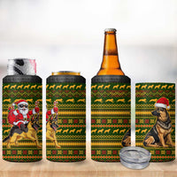 Awesome German Shepherd Dog Santa Claus Christmas 4 in 1 Can Cooler Tumbler Xmas Holiday Patterns - Wonder Print Shop