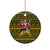 Awesome German Shepherd Dog Santa Claus Christmas Ceramic Ornament Xmas Holiday Patterns - Wonder Print Shop