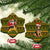 Awesome German Shepherd Dog Santa Claus Christmas Ceramic Ornament Xmas Holiday Patterns - Wonder Print Shop