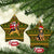 Awesome German Shepherd Dog Santa Claus Christmas Ceramic Ornament Xmas Holiday Patterns - Wonder Print Shop