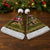 Awesome German Shepherd Dog Santa Claus Christmas Santa Hat Xmas Holiday Patterns - Wonder Print Shop