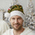 Awesome German Shepherd Dog Santa Claus Christmas Santa Hat Xmas Holiday Patterns - Wonder Print Shop