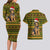 Awesome German Shepherd Dog Santa Claus Christmas Couples Matching Long Sleeve Bodycon Dress and Hawaiian Shirt Xmas Holiday Patterns - Wonder Print Shop