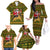 Awesome German Shepherd Dog Santa Claus Christmas Family Matching Off The Shoulder Long Sleeve Dress and Hawaiian Shirt Xmas Holiday Patterns - Wonder Print Shop