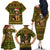 Awesome German Shepherd Dog Santa Claus Christmas Family Matching Off The Shoulder Long Sleeve Dress and Hawaiian Shirt Xmas Holiday Patterns - Wonder Print Shop