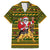 Awesome German Shepherd Dog Santa Claus Christmas Family Matching Off The Shoulder Long Sleeve Dress and Hawaiian Shirt Xmas Holiday Patterns - Wonder Print Shop
