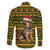 Awesome German Shepherd Dog Santa Claus Christmas Family Matching Off Shoulder Maxi Dress and Hawaiian Shirt Xmas Holiday Patterns - Wonder Print Shop