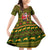 Awesome German Shepherd Dog Santa Claus Christmas Family Matching Off Shoulder Short Dress and Hawaiian Shirt Xmas Holiday Patterns - Wonder Print Shop