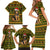 Awesome German Shepherd Dog Santa Claus Christmas Family Matching Short Sleeve Bodycon Dress and Hawaiian Shirt Xmas Holiday Patterns - Wonder Print Shop