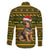 Awesome German Shepherd Dog Santa Claus Christmas Family Matching Short Sleeve Bodycon Dress and Hawaiian Shirt Xmas Holiday Patterns - Wonder Print Shop