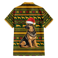 Awesome German Shepherd Dog Santa Claus Christmas Hawaiian Shirt Xmas Holiday Patterns - Wonder Print Shop