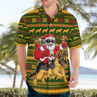 Awesome German Shepherd Dog Santa Claus Christmas Hawaiian Shirt Xmas Holiday Patterns - Wonder Print Shop