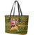 Awesome German Shepherd Dog Santa Claus Christmas Leather Tote Bag Xmas Holiday Patterns - Wonder Print Shop