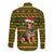 Awesome German Shepherd Dog Santa Claus Christmas Long Sleeve Button Shirt Xmas Holiday Patterns - Wonder Print Shop
