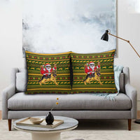 Awesome German Shepherd Dog Santa Claus Christmas Pillow Cover Xmas Holiday Patterns - Wonder Print Shop