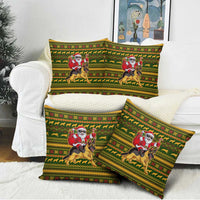 Awesome German Shepherd Dog Santa Claus Christmas Pillow Cover Xmas Holiday Patterns - Wonder Print Shop