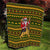 Awesome German Shepherd Dog Santa Claus Christmas Quilt Xmas Holiday Patterns - Wonder Print Shop