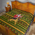 Awesome German Shepherd Dog Santa Claus Christmas Quilt Xmas Holiday Patterns - Wonder Print Shop