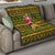 Awesome German Shepherd Dog Santa Claus Christmas Quilt Xmas Holiday Patterns - Wonder Print Shop