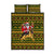 Awesome German Shepherd Dog Santa Claus Christmas Quilt Bed Set Xmas Holiday Patterns - Wonder Print Shop
