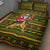 Awesome German Shepherd Dog Santa Claus Christmas Quilt Bed Set Xmas Holiday Patterns - Wonder Print Shop